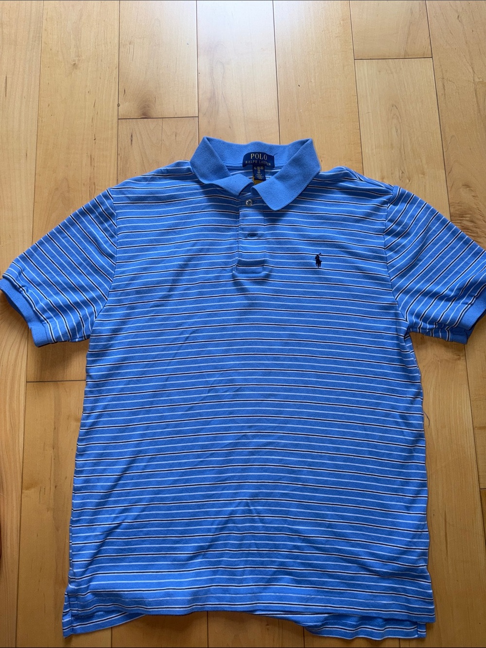 Polo by Ralph Lauren Light Blue Striped Polo Shirt